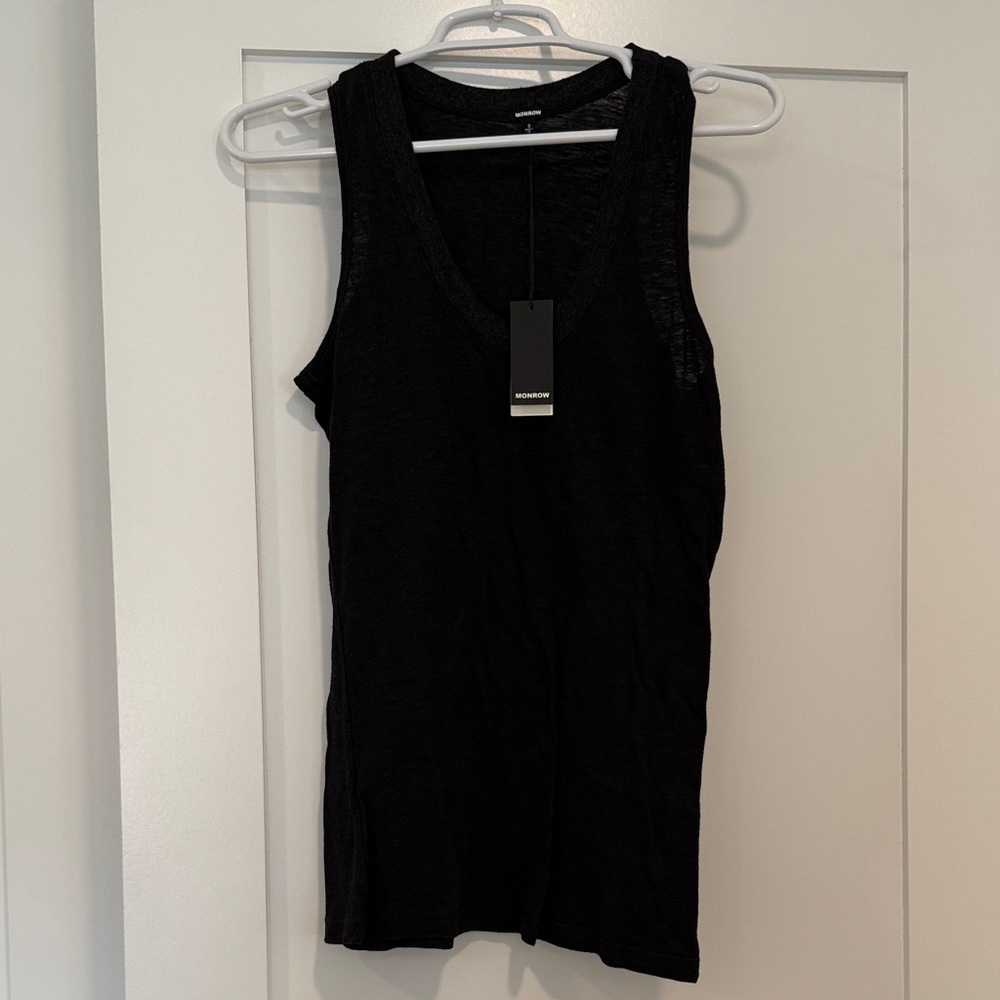 Monrow Black Tank Top